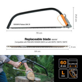 Лучковая пила Fiskars 24” 124810 (1000615)