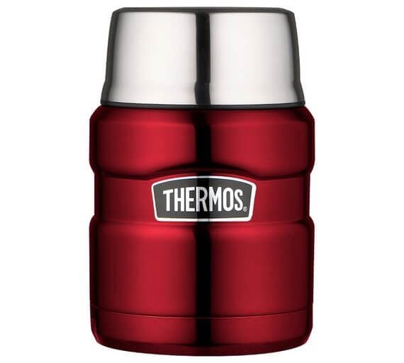 Термос для еды с ложкой 0.47L Stainless King Food Flask, Red 173021