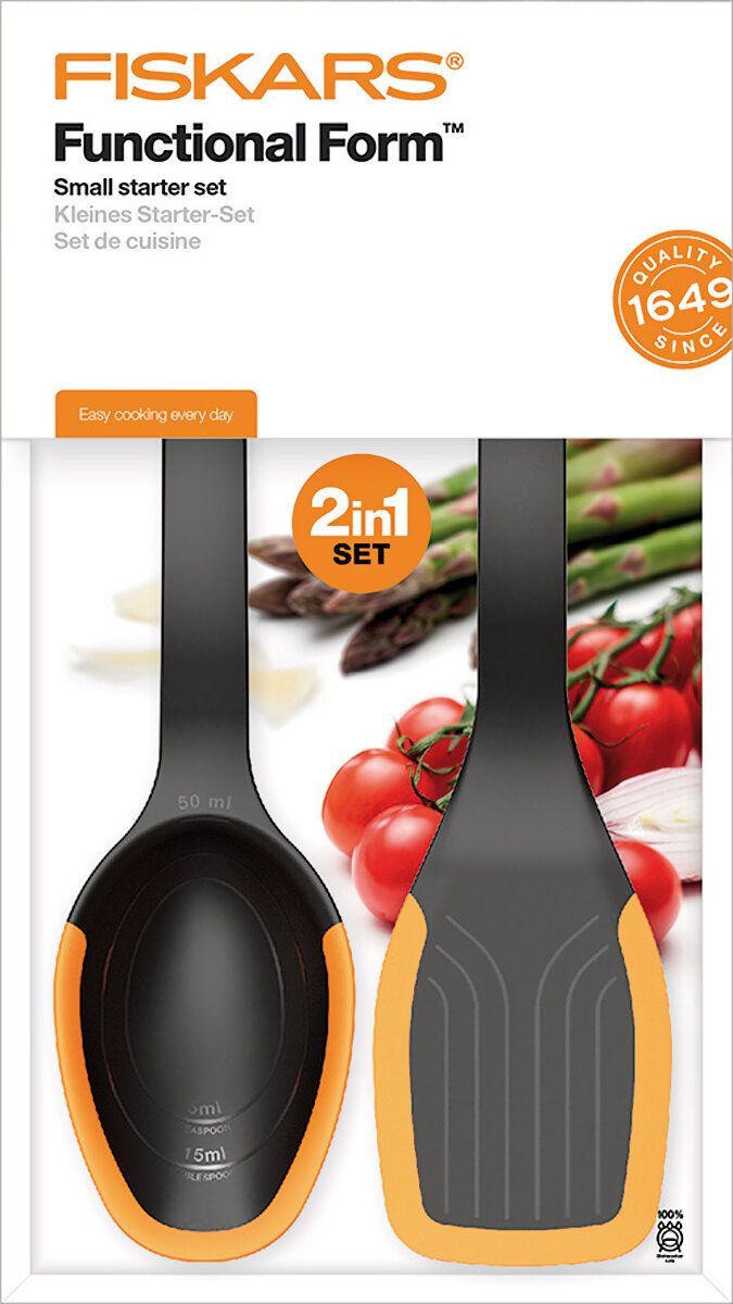 Набор кухонных принадлежностей Fiskars Functional Form (ложка + лопатка) 1027307