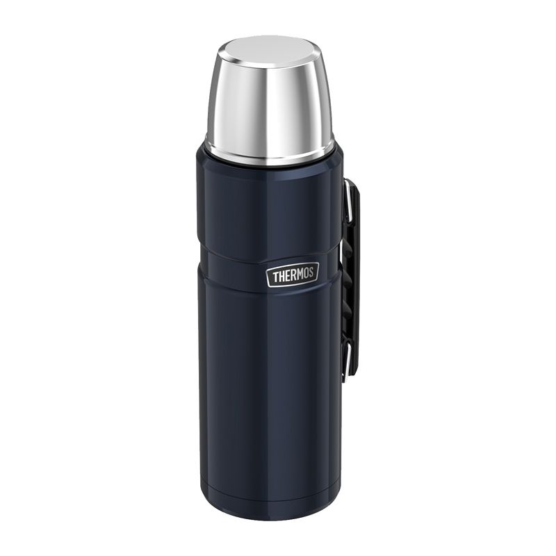 Термос с ручкой тёмно-синий 2,0л Thermos Stainless King Flask, Midnight Blue, 2,0 L