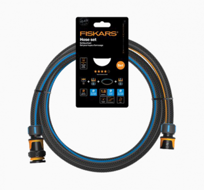Набір сполучний зі шлангом Fiskars 13мм (1/2") 1.8 м Q4 (1057621)