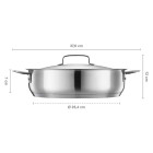 Жаровня Fiskars All Steel Roasting Dish 28 см 1064749 - фото 2