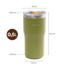 Термокружка Fiskars On-the-go 0.5 л, колір кропива (1078763) - фото 3