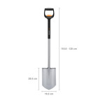 Телескопическая лопата с закругленным лезвием Fiskars Xact (1066732) - фото 2