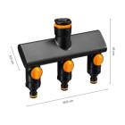 Трійник для крана Fiskars Comfort 3 виходи (1070578) - фото 2