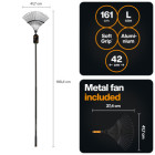 Набір Fiskars OneClick: металеві віялові граблі + ручка L (1080714) - фото 2