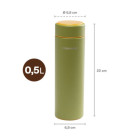 Термос Fiskars On-the-go 0.5 л, колір кропива (1078760) - фото 6