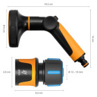 Пістолет-розпилювач мультифункціональний + конектор для шланга Fiskars (1065492) - фото 2