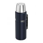 Термос с ручкой тёмно-синий 2,0л Thermos Stainless King Flask, Midnight Blue, 2,0 L - фото 1