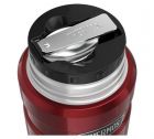 Термос для еды с ложкой 0.47L Stainless King Food Flask, Red 173021 - фото 5