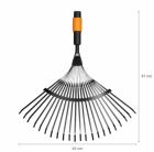 Грабли для уборки листьев 22 зубцов Fiskars QuikFit 135201 (1000644) - фото 1