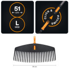 Граблі для листя (насадка) Fiskars OneClick L 51 см (1080673) - фото 3