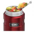 Термос для еды с ложкой 0.47L Stainless King Food Flask, Red 173021 - фото 6