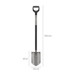 Лопата штыковая Fiskars Ergonomic (1066708) - фото 2