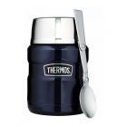 Термос для еды с ложкой 0.47L Thermos Stainless King Food Flask, Midnight Blue, 470 ml 173020 - фото 2